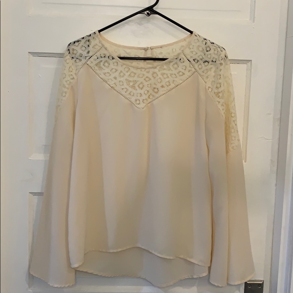 Beautiful lace blouse with bell sleeves!
